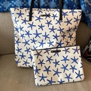 Kate Spade Tote Bag with cosmetic bag